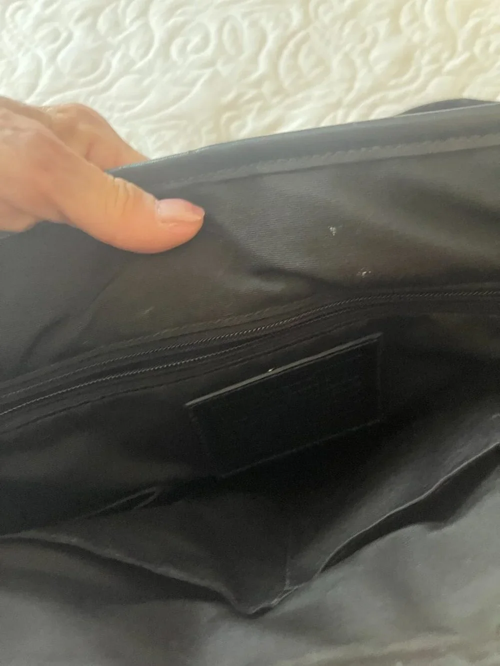 Coach Black Quilted Messenger/Laptop Bag F70507